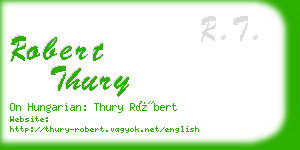 robert thury business card